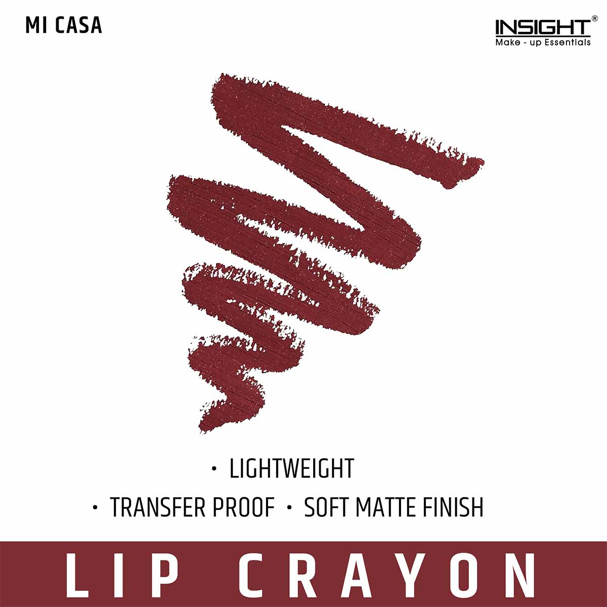 Insight Cosmetics Mega Last Crayon Lipstick, 1.3g