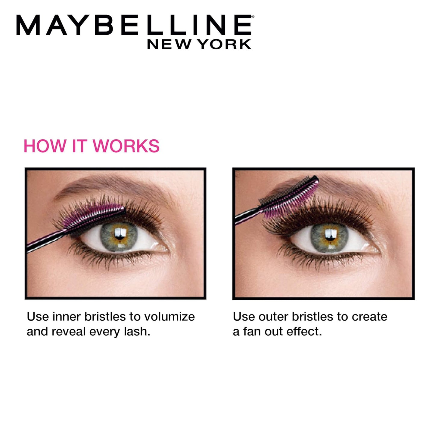 Maybelline New York Lash Sensational Waterproof Mascara, 10ml