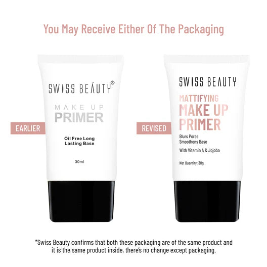Swiss Beauty Oil Free Long Lasting Make-up Primer, 30ml
