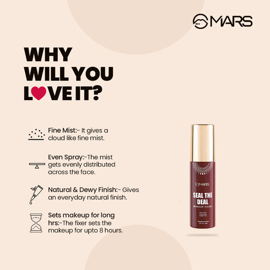 MARS Makeup Fixer | Seal the Deal Makeup Fixer, 60ml