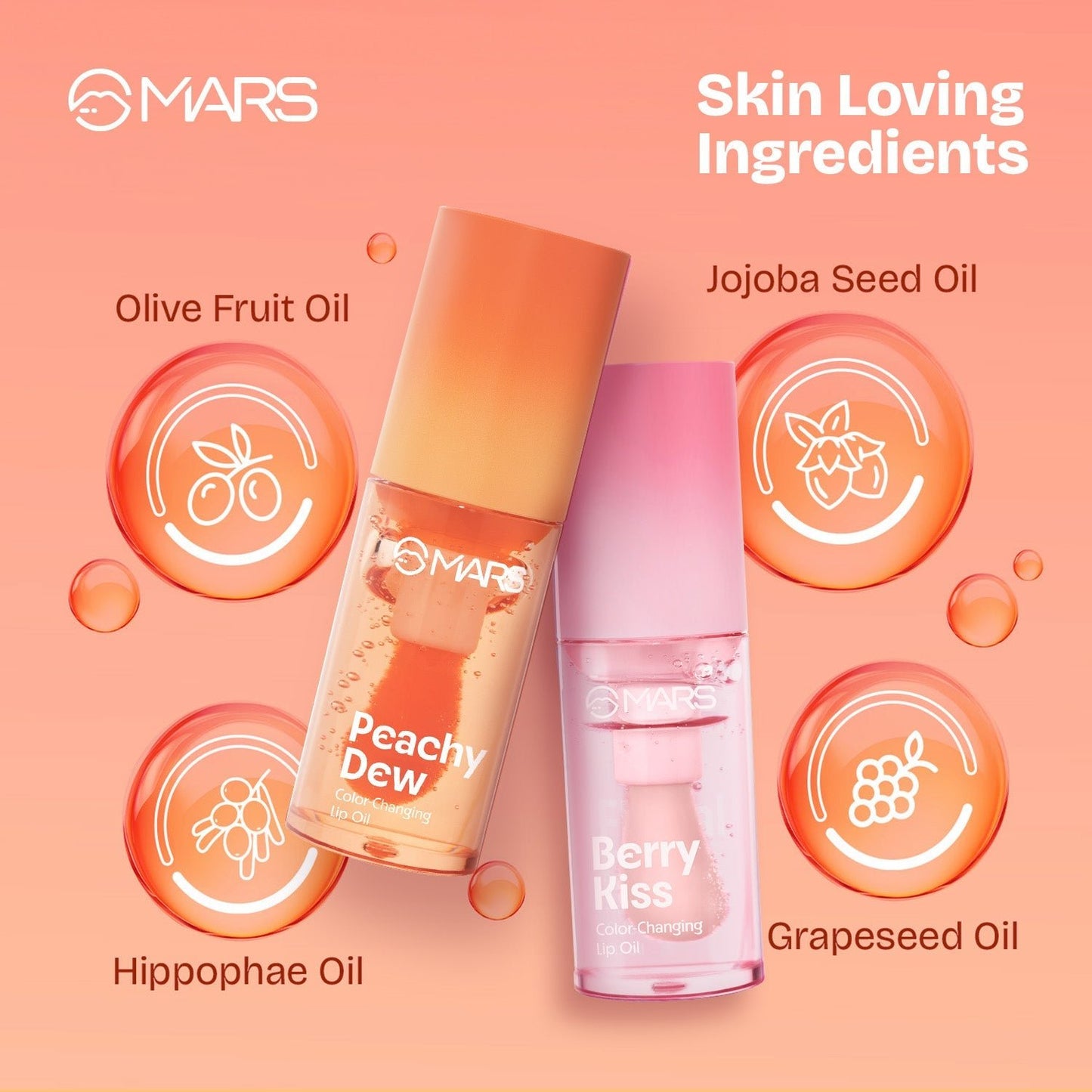MARS Color Changing Lip Oil, 3.5ml