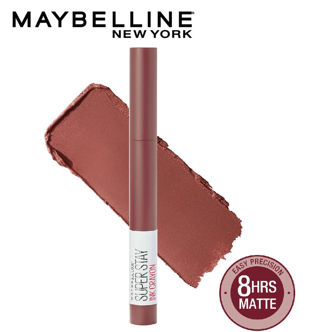 Maybelline New York Superstay Matte Ink Crayon Lipstick, 1.2g