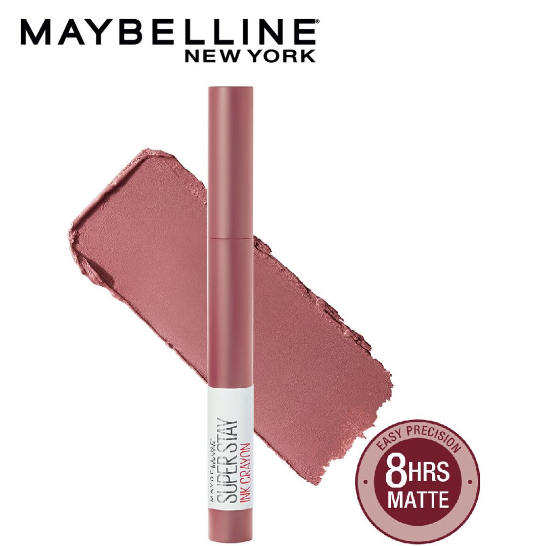 Maybelline New York Superstay Matte Ink Crayon Lipstick, 1.2g
