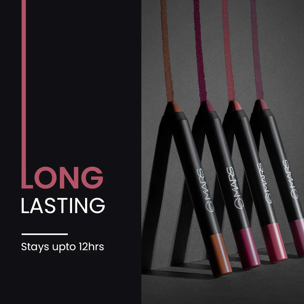 Mars Matte Lip Crayon | Won't Smudge Won't Budge, 3.5g