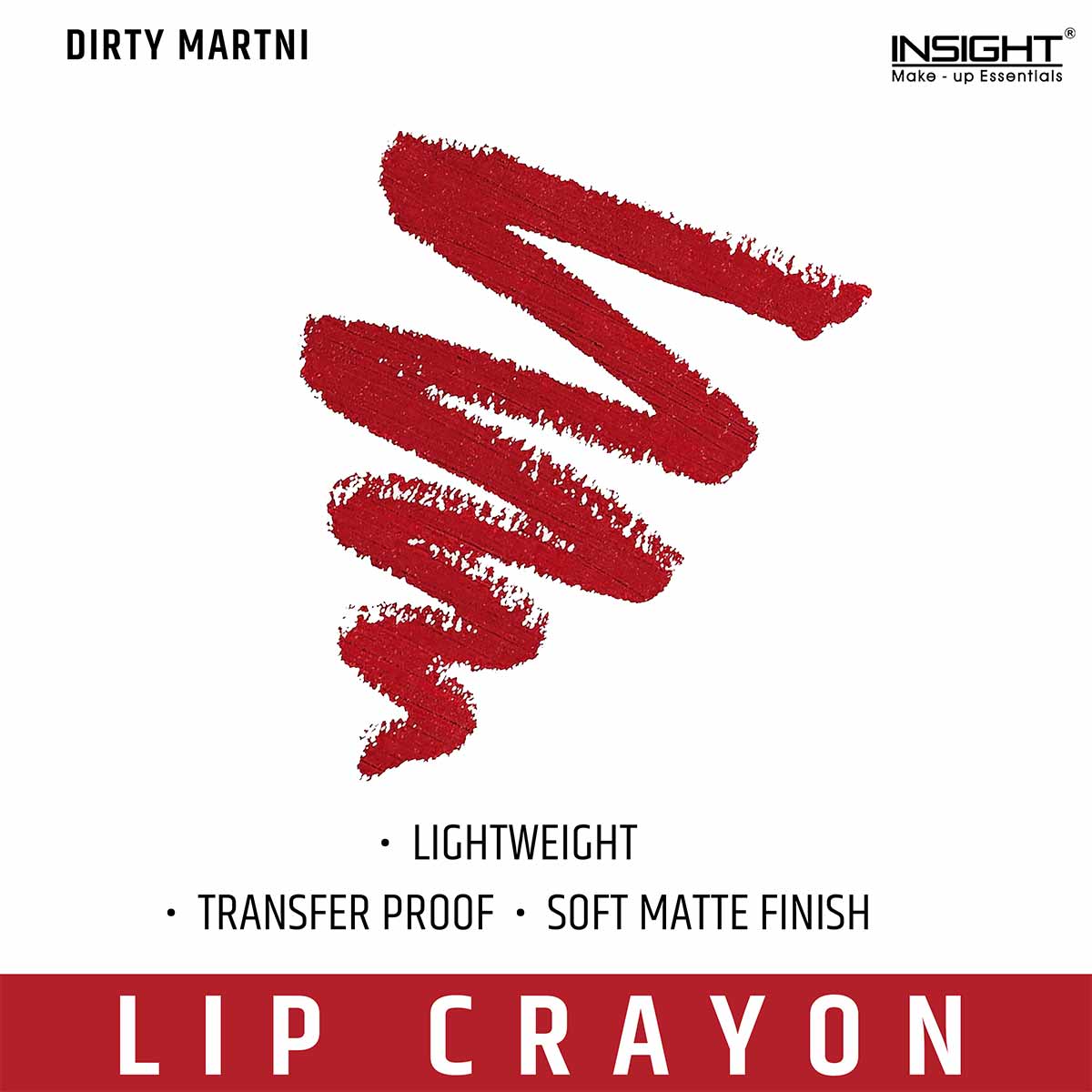 Insight Cosmetics Mega Last Crayon Lipstick, 1.3g