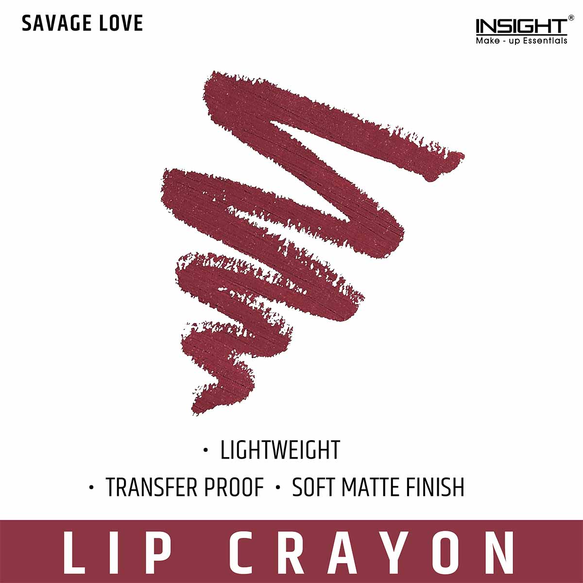 Insight Cosmetics Mega Last Crayon Lipstick, 1.3g
