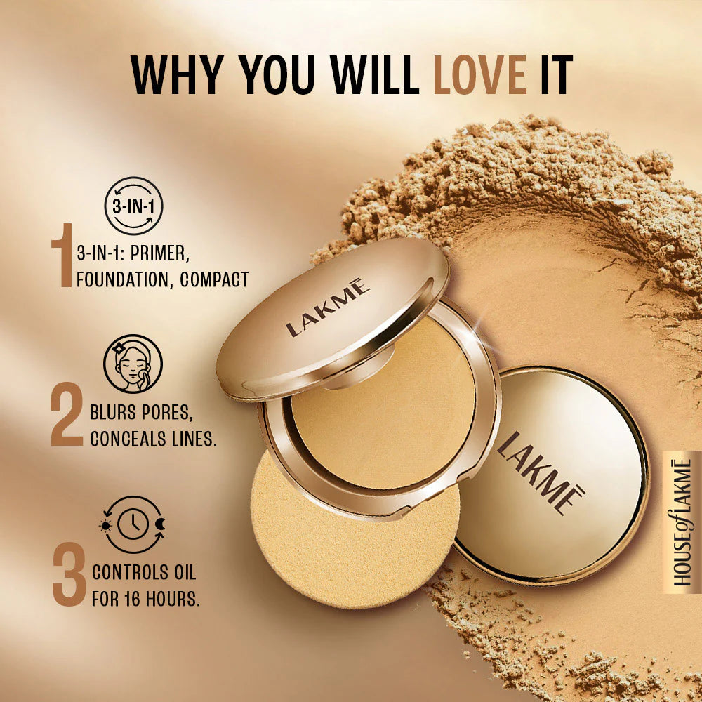 Lakmē Powerplay Priming Powder Foundation, 9g