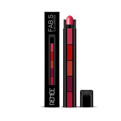 RENEE FAB 5 Matte Finish 5 in 1 Lipstick,  7.5gm