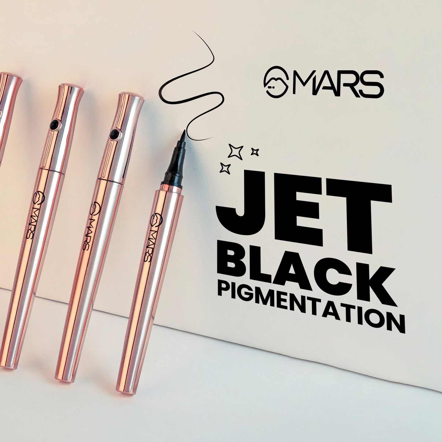 MARS Sketch Pen Eyeliner | Ink Black Eyeliner, 1ml