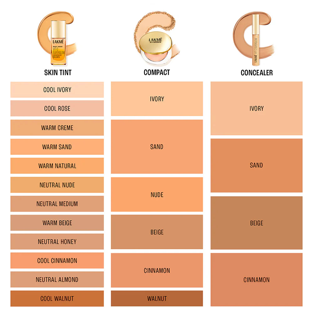 Lakmē Vit C Superglow Concealer, 5.4ml